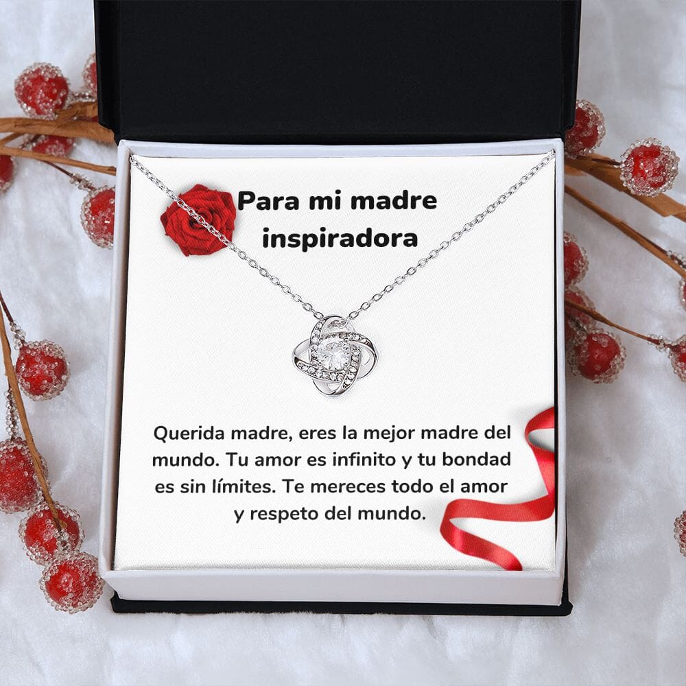 Para mi madre inspiradora - Collar Love Knot - Nudo de amor Jewelry ShineOn Fulfillment 