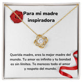 Para mi madre inspiradora - Collar Love Knot - Nudo de amor Jewelry ShineOn Fulfillment <p>Acabado en Oro Amarillo de 18 quilates.</p> Standard Box 