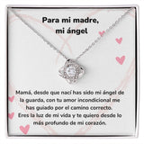 Para mi madre, mi ángel - Collar Love KNot - nudo de amor Jewelry ShineOn Fulfillment Acabado en oro blanco de 14 k Standard Box 