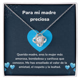 Para mi madre preciosa - Collar Love Knot - Nudo de amor Jewelry ShineOn Fulfillment Acabado en oro blanco de 14 k Standard Box 