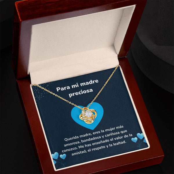 Para mi madre preciosa - Collar Love Knot - Nudo de amor Jewelry ShineOn Fulfillment 