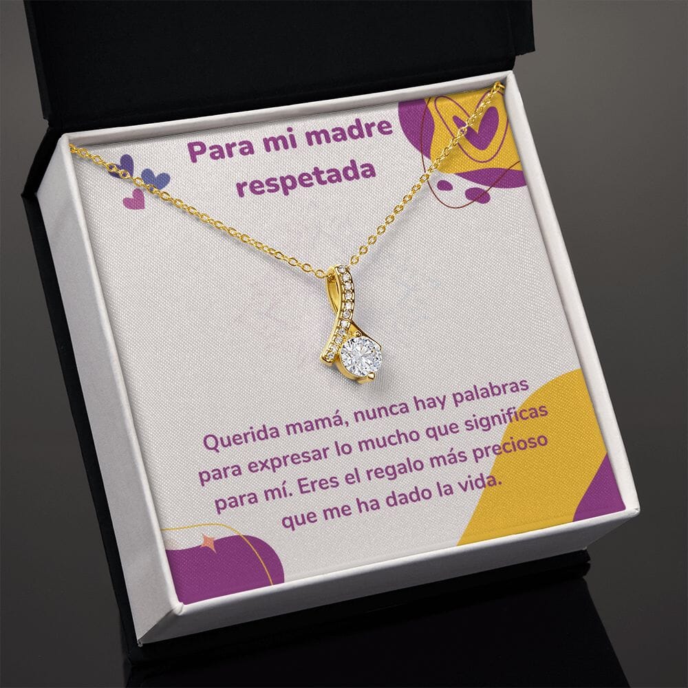 Para mi madre respetada - Collar Alluring Beauty - Día de las Madres Jewelry ShineOn Fulfillment 