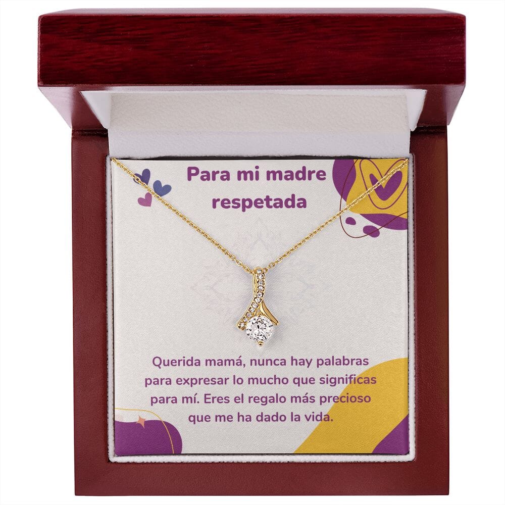 Para mi madre respetada - Collar Alluring Beauty - Día de las Madres Jewelry ShineOn Fulfillment <p>Acabado en Oro Amarillo de 18 quilates.</p> Luxury Box 