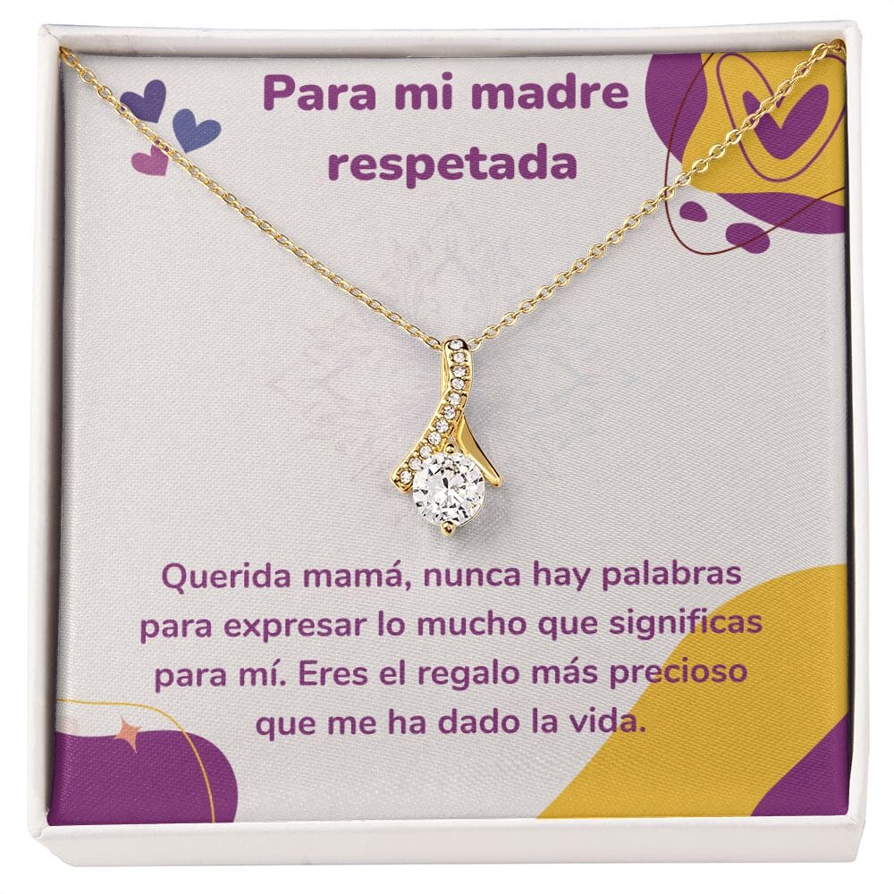 Para mi madre respetada - Collar Alluring Beauty - Día de las Madres Jewelry ShineOn Fulfillment <p>Acabado en Oro Amarillo de 18 quilates.</p> Standard Box 