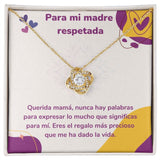 Para mi madre respetada - Collar Love Knot - Nudo de amor Jewelry ShineOn Fulfillment <p>Acabado en Oro Amarillo de 18 quilates.</p> Standard Box 