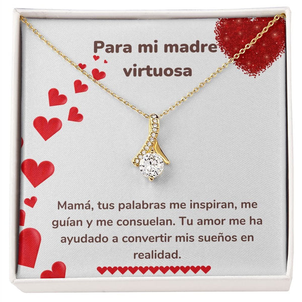 Para mi madre virtuosa - Collar Alluring Beauty - Día de las Madres Jewelry ShineOn Fulfillment <p>Acabado en Oro Amarillo de 18 quilates.</p> Standard Box 