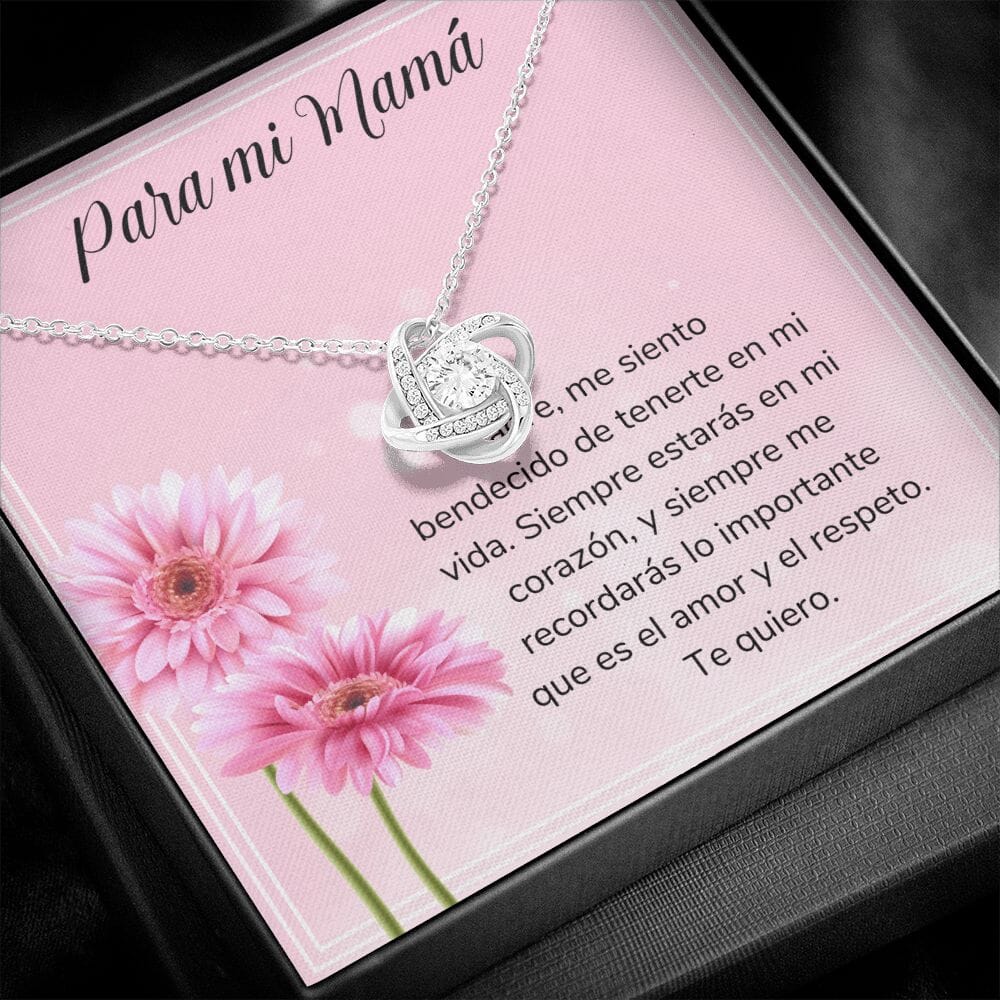 Para mi Mamá - Collar Nudo de Amor - Regalo Para Mamá - Jewelry ShineOn Fulfillment 