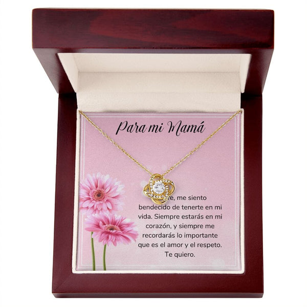 Para mi Mamá - Collar Nudo de Amor - Regalo Para Mamá - Jewelry ShineOn Fulfillment <p>Acabado en Oro Amarillo de 18 quilates.</p> Luxury Box 