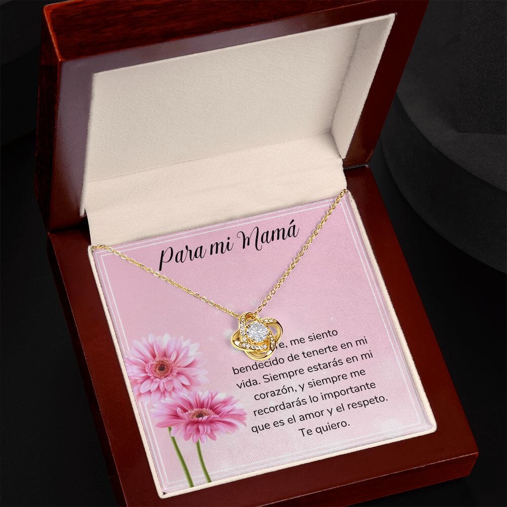 Para mi Mamá - Collar Nudo de Amor - Regalo Para Mamá - Jewelry ShineOn Fulfillment 