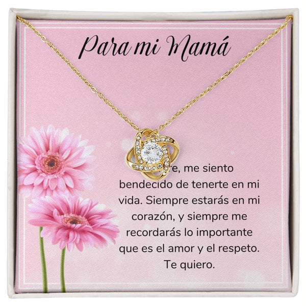 Para mi Mamá - Collar Nudo de Amor - Regalo Para Mamá - Jewelry ShineOn Fulfillment <p>Acabado en Oro Amarillo de 18 quilates.</p> Standard Box 