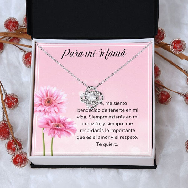 Para mi Mamá - Collar Nudo de Amor - Regalo Para Mamá - Jewelry/LoveKnot 