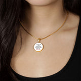 Para mi Maravillosa Esposa: Collar Circular con mensaje. Jewelry ShineOn Fulfillment 