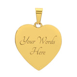 Para mi Maravillosa Esposa: Collar forma corazón para esa persona que AMAS. Jewelry ShineOn Fulfillment Luxury Necklace (Gold) No 