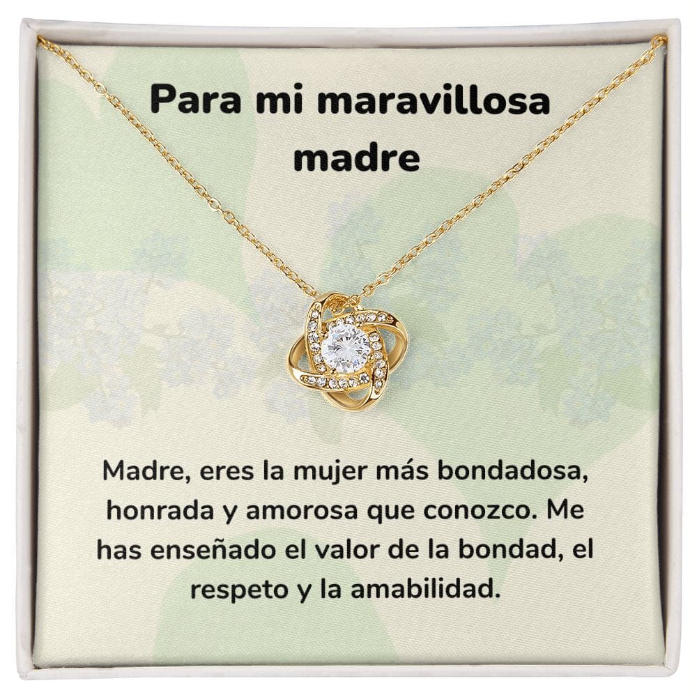 Para mi maravillosa madre - Collar Love KNot - nudo de amor Jewelry ShineOn Fulfillment <p>Acabado en Oro Amarillo de 18 quilates.</p> Standard Box 