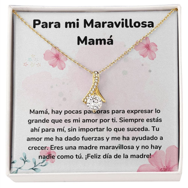 Para mi Maravillosa Mamá -Collar Belleza Seductora (Alluring Beauty) Para Mamá Jewelry/AlluringBeauty Acabado en Oro Amarillo de 18 quilates Standard Box 