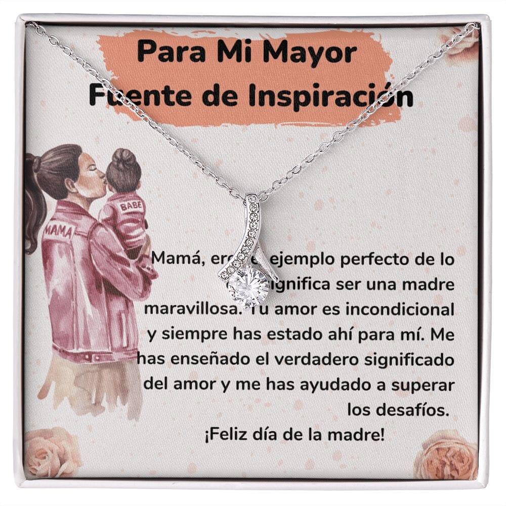 Para Mi Mayor Fuente de Inspiración Collar Belleza Seductora (Alluring Beauty) Para Mamá Jewelry/AlluringBeauty Acabado en oro blanco de 14 k Standard Box 