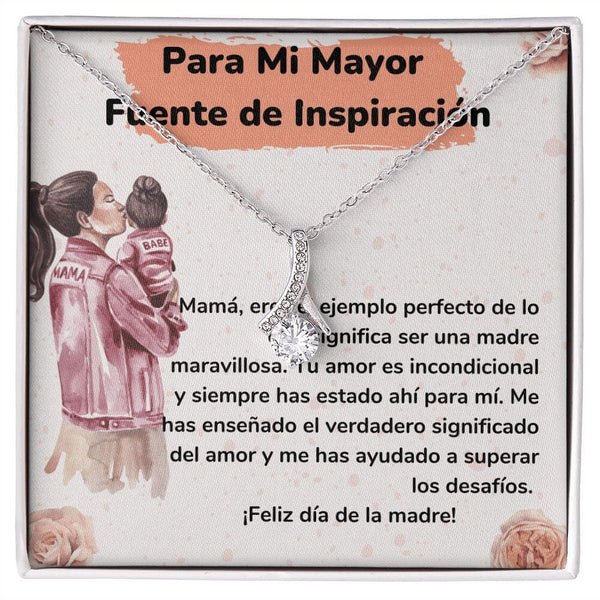 Para Mi Mayor Fuente de Inspiración Collar Belleza Seductora (Alluring Beauty) Para Mamá Jewelry/AlluringBeauty Acabado en oro blanco de 14 k Standard Box 
