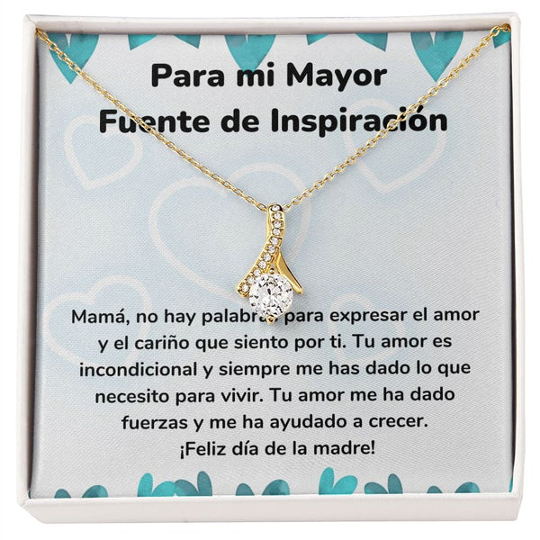 Para mi Mayor Fuente de Inspiración Collar Belleza Seductora (Alluring Beauty) Para Mamá Jewelry/AlluringBeauty Acabado en Oro Amarillo de 18 quilates Standard Box 