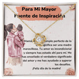 Para Mi Mayor Fuente de Inspiración - Collar para Mamá (Nudo de Amor) Love Knot Jewelry ShineOn Fulfillment <p>Acabado en Oro Amarillo de 18 quilates</p> Standard Box 