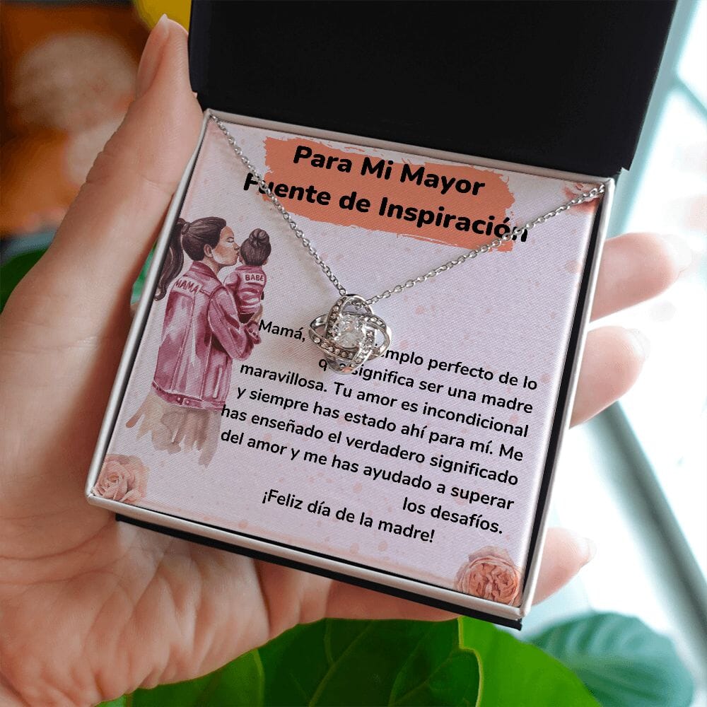 Para Mi Mayor Fuente de Inspiración - Collar para Mamá (Nudo de Amor) Love Knot Jewelry/LoveKnot 