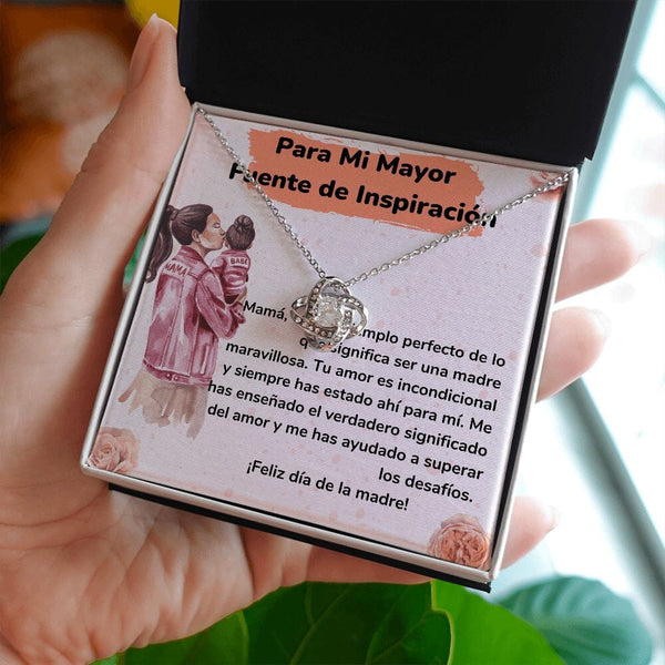 Para Mi Mayor Fuente de Inspiración - Collar para Mamá (Nudo de Amor) Love Knot Jewelry/LoveKnot 