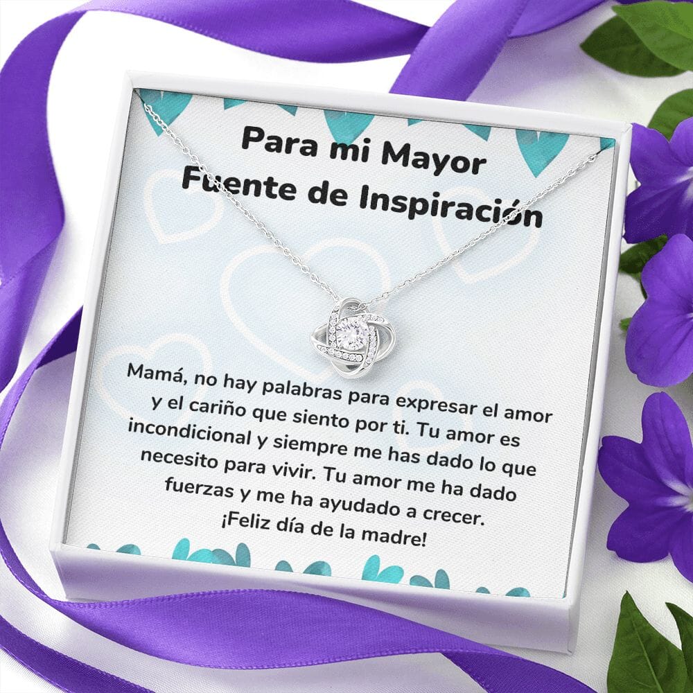 Para mi Mayor Fuente de Inspiración - Collar para Mamá (Nudo de Amor) Love Knot Jewelry ShineOn Fulfillment 