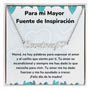 Para mi Mayor Fuente de Inspiración - Collar Personalizado Con Nombre Corazón - Mamá Jewelry/NameNecklaceHeart ShineOn Fulfillment 