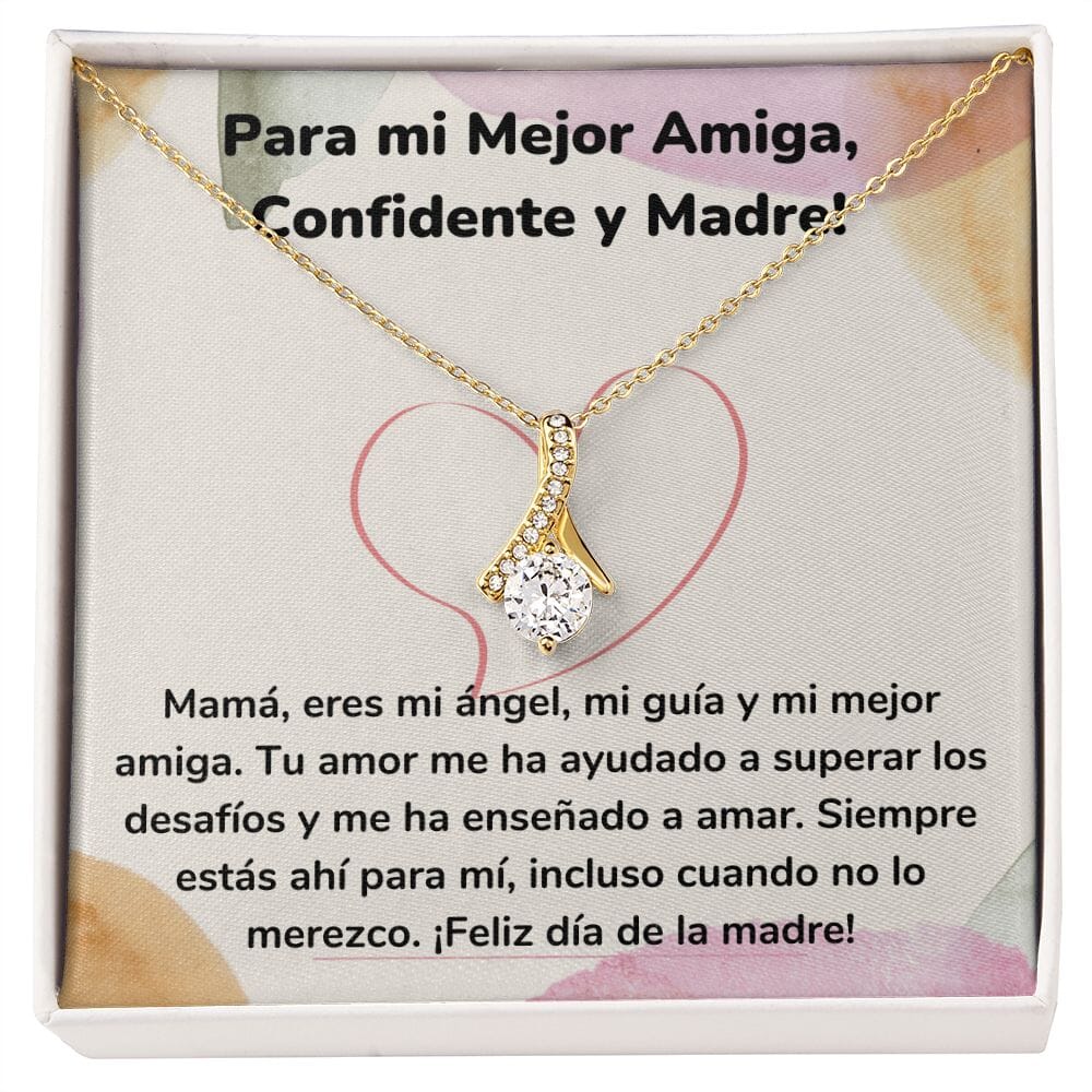 Para mi Mejor Amiga, Confidente y Madre! Collar Belleza Seductora (Alluring Beauty) Para Mamá Jewelry/AlluringBeauty Acabado en Oro Amarillo de 18 quilates Standard Box 