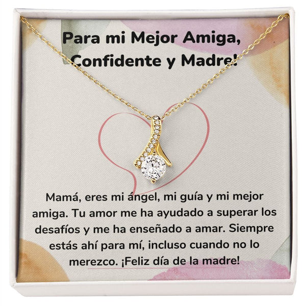 Para mi Mejor Amiga, Confidente y Madre! Collar Belleza Seductora (Alluring Beauty) Para Mamá Jewelry/AlluringBeauty Acabado en Oro Amarillo de 18 quilates Standard Box 