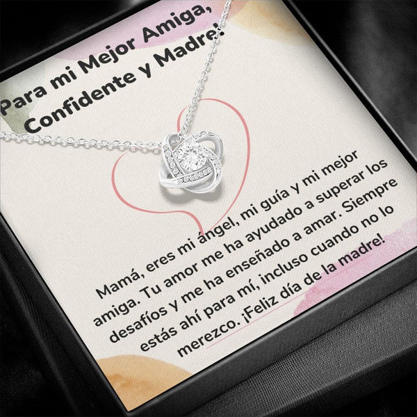 Para mi Mejor Amiga, Confidente y Madre!- Collar para Mamá (Nudo de Amor) Love Knot Jewelry ShineOn Fulfillment 