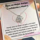 Para mi Mejor Amiga, Confidente y Madre!- Collar para Mamá (Nudo de Amor) Love Knot Jewelry ShineOn Fulfillment 