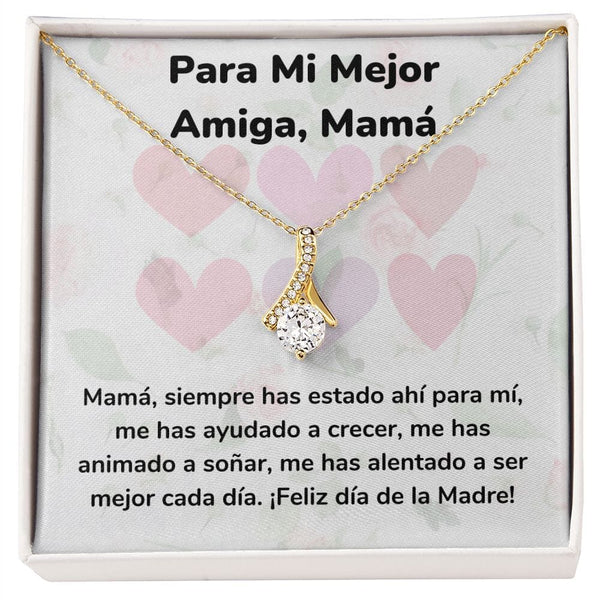 Para Mi Mejor Amiga, Mamá Collar Belleza Seductora (Alluring Beauty) Para Mamá Jewelry/AlluringBeauty Acabado en Oro Amarillo de 18 quilates Standard Box 