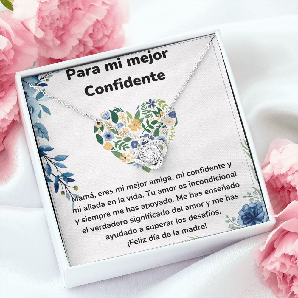Para mi mejor Confidente - Collar para Mamá (Nudo de Amor) Love Knot Jewelry/LoveKnot 