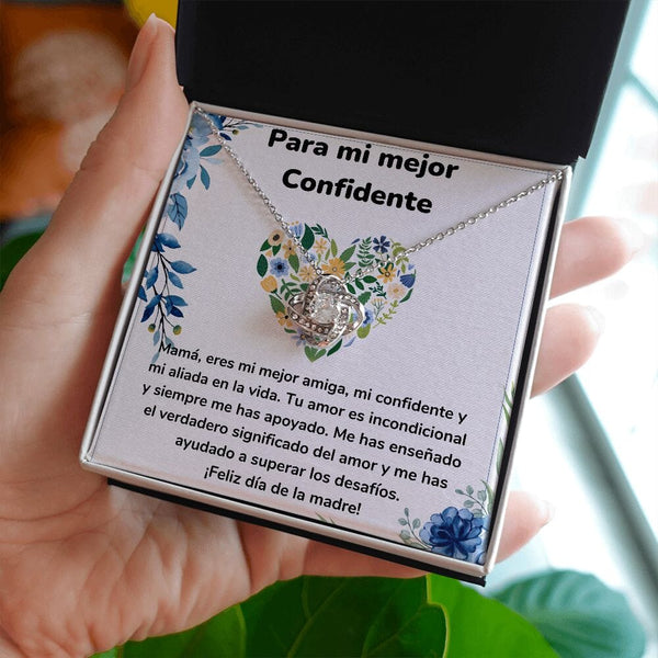 Para mi mejor Confidente - Collar para Mamá (Nudo de Amor) Love Knot Jewelry/LoveKnot 