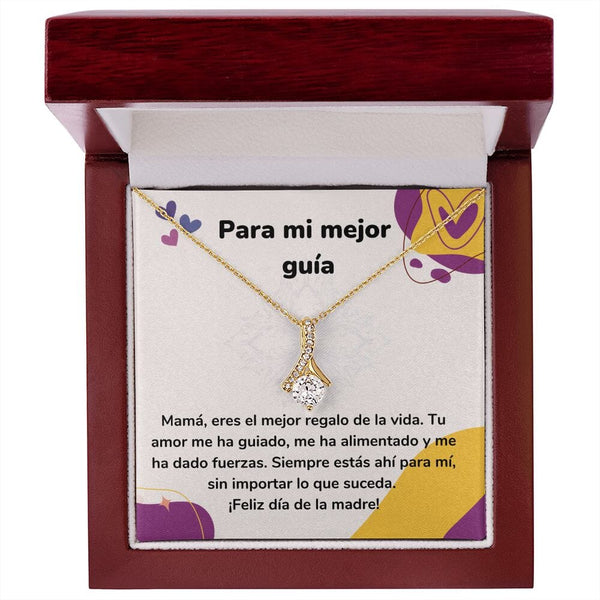 Para mi mejor guía Collar Belleza Seductora (Alluring Beauty) Para Mamá Jewelry/AlluringBeauty Acabado en Oro Amarillo de 18 quilates Luxury Box 