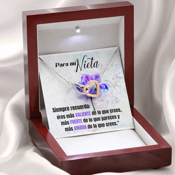 Para Mi Nieta - Collar Corazones Entrelazados Jewelry/InterlockingHearts 