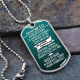 Para mi Nieto - Los Mejores Capítulos - Cadena militar Fondo verde Jewelry ShineOn Fulfillment Military Chain (Silver) No 