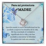 Para mi Protectora Madre - Collar Love Knot Nudo de amor - Para Mamá Jewelry ShineOn Fulfillment Acabado en oro blanco de 14 k Standard Box 