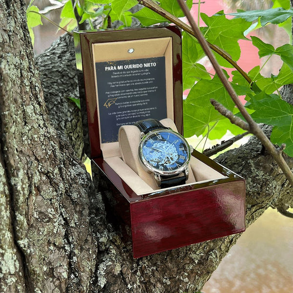 Para Mi Querido Nieto – Reloj de Graduación con Mensaje de Abuela | Un Regalo para Recordarte lo Orgullosa que Estoy de Ti Jewelry/Watch 