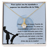 Para quien me ha ayudado a superar los desafíos de la Vida Collar Belleza Seductora (Alluring Beauty) Para Mamá Jewelry ShineOn Fulfillment <p>Acabado en Oro Amarillo de 18 quilates</p> Standard Box 