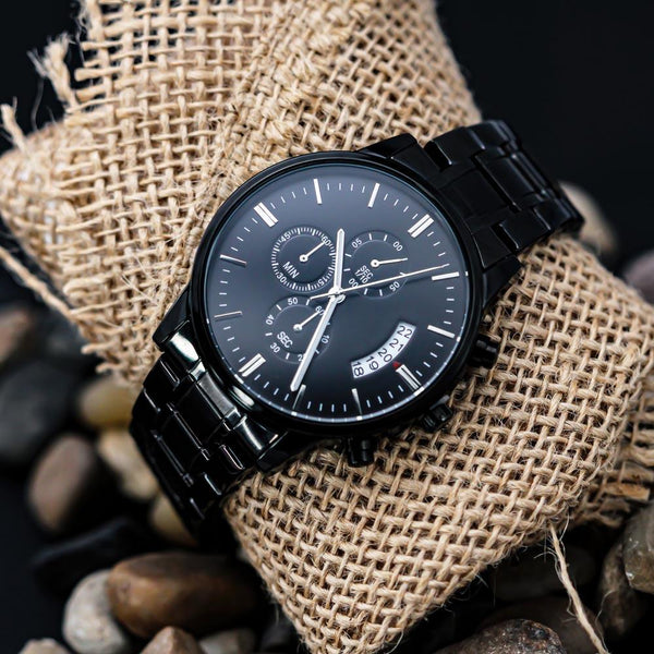 Para un Hijo deseado, esperado y Amado - Reloj cronógrafo Negro Jewelry/Watch 