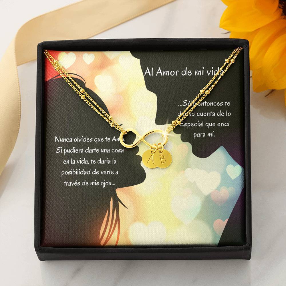 Pulsera para el Amor de tu Vida - Pulsera infintito con letras, escoge entre 1 y 4 letras Jewelry 