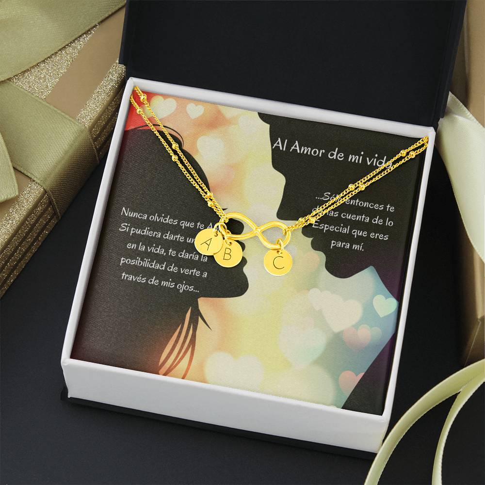 Pulsera para el Amor de tu Vida - Pulsera infintito con letras, escoge entre 1 y 4 letras Jewelry 