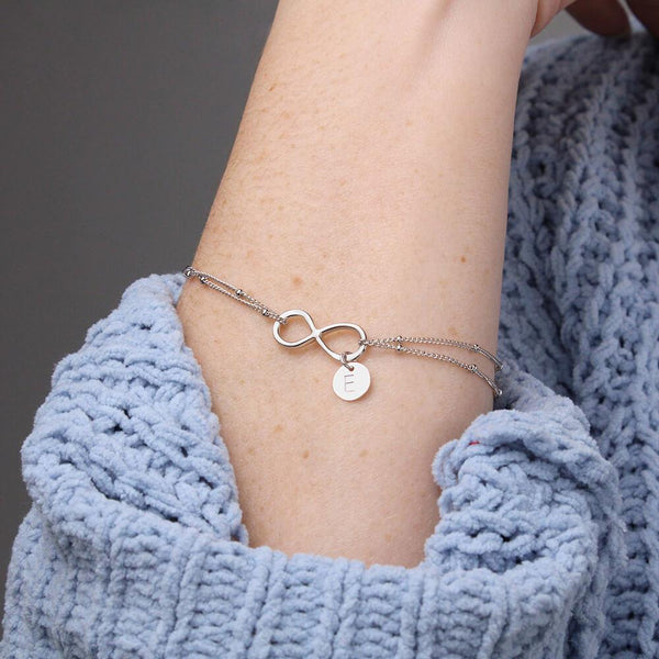Pulsera para el Amor de tu Vida - Pulsera infintito con letras, escoge entre 1 y 4 letras Jewelry 