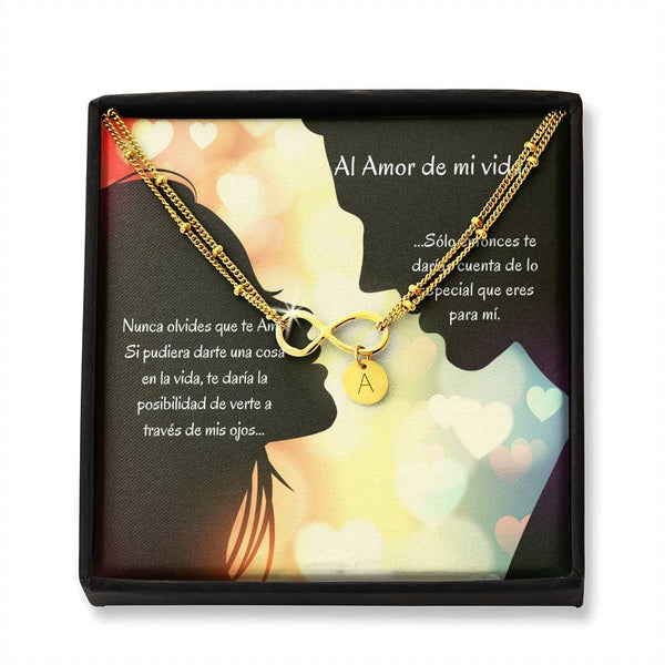 Pulsera para el Amor de tu Vida - Pulsera infintito con letras, escoge entre 1 y 4 letras Jewelry 