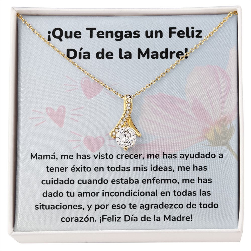 ¡Que Tengas un Feliz Día de la Madre! Collar Belleza Seductora (Alluring Beauty) Para Mamá Jewelry/AlluringBeauty Acabado en Oro Amarillo de 18 quilates Standard Box 