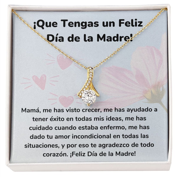 ¡Que Tengas un Feliz Día de la Madre! Collar Belleza Seductora (Alluring Beauty) Para Mamá Jewelry/AlluringBeauty Acabado en Oro Amarillo de 18 quilates Standard Box 
