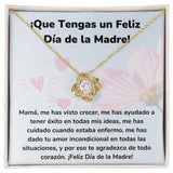 ¡Que Tengas un Feliz Día de la Madre! Collar Para Mamá Nudo de Amor (LoveKnot) Jewelry ShineOn Fulfillment Acabado en Oro Amarillo de 18 quilates Cajita Estándar (GRATIS) 