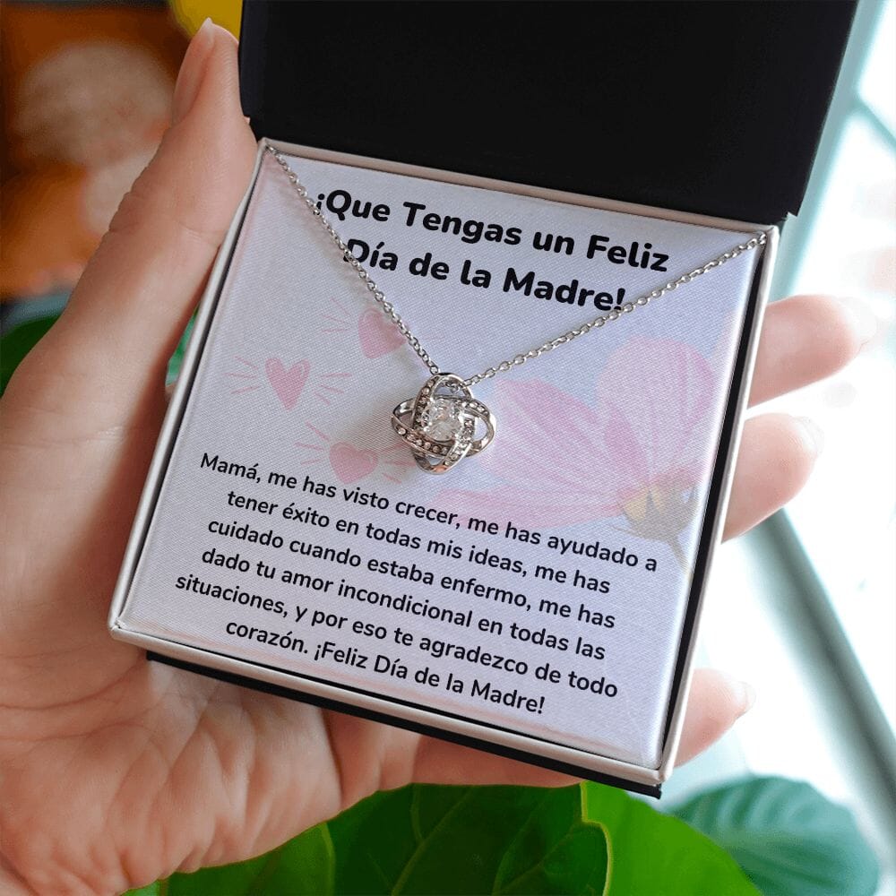 ¡Que Tengas un Feliz Día de la Madre! Collar Para Mamá Nudo de Amor (LoveKnot) Jewelry/LoveKnot 