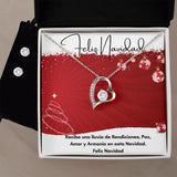 Regala Amor esta Navidad - Collar Forever Love Jewelry ShineOn Fulfillment Acabado en oro blanco de 14 k Standard Box 